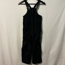 Lily Dan Youth Size 6-6X Navy Snowsuit Adjustable Straps Zip Snap Hook Loop