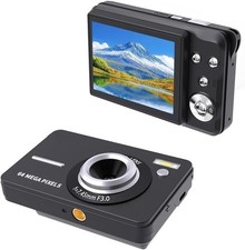 4K Vlogging Camera 64MP Digital Camera for YouTube, WiFi Autofocus and Anti-Shak