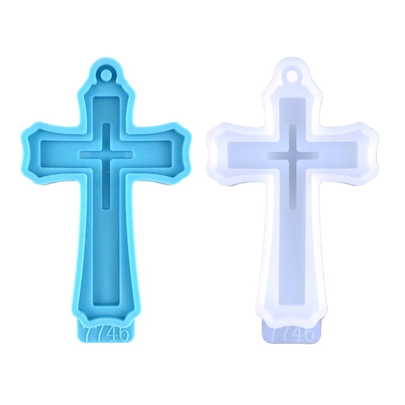 Cross Resin Mold Silicone Crystal Epoxy Casting Mold Pendant Jewelry Making Mold