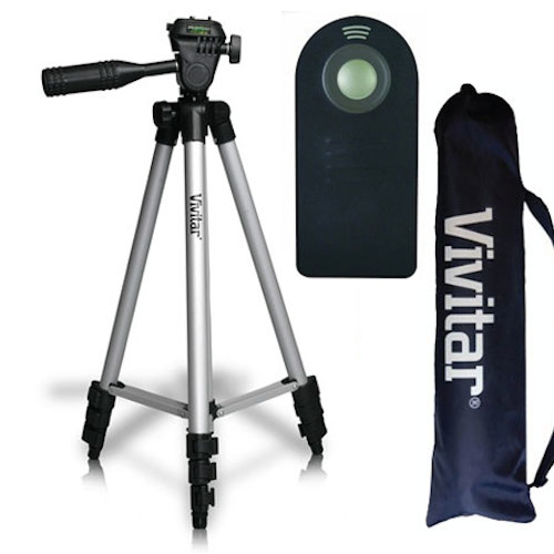  50" VIVITAR TRIPOD + REMOTE FOR CANON EOS REBEL T3 T4 T5 T5
