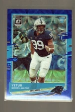 YETUR GROSS-MATOS 2020 PANINI DONRUSS OPTIC BLUE SCOPE PRIZMS ROOKIE CARD #113