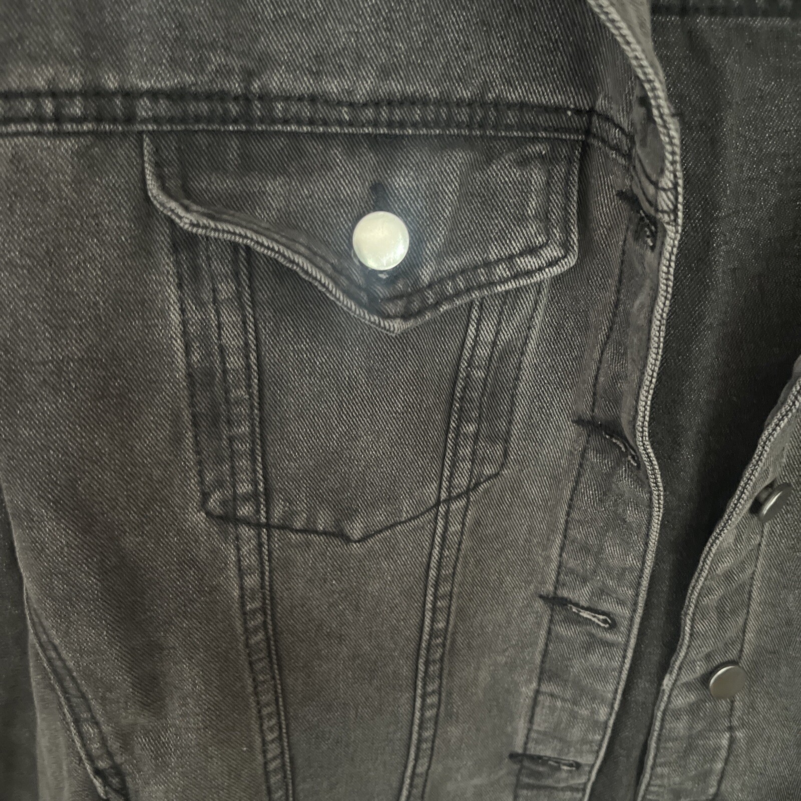 Black Denim Jacket - image 4