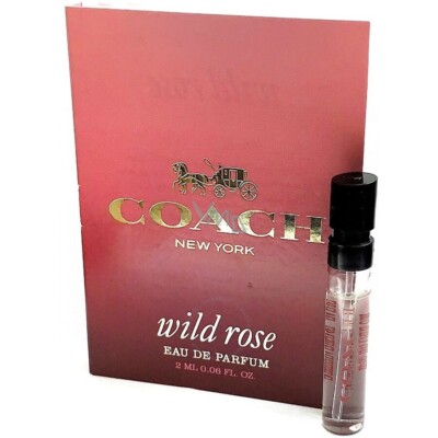 1 Sample Vial COACH WILD ROSE Perfume for Women 0.06 oz 2 ml Eau de Parfum Spray
