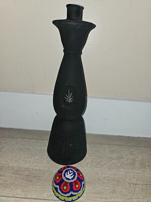Empty bottle Clase Azul mezcal durango 750 ml black tequila bottle 