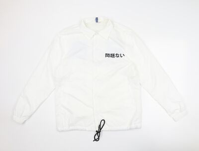 Divided by H&M Herren Jacke Weiß Größe S Japanisch