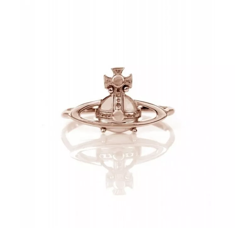 Authentic Vivienne Westwood Suzie Pink Gold Plated .925 Sterling