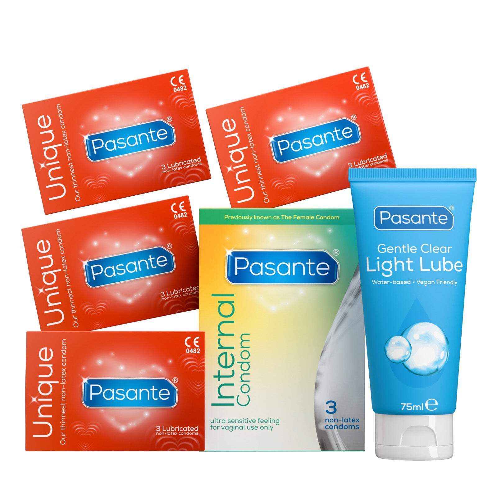Pasante Zero Latex Condom and Lubricant Bundle