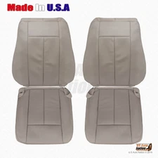 2007 - 2014 Ford Expedition Driver Passenger Vinyl Perforated Seat Cover In Gray