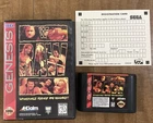 WWF Raw (Sega Genesis, 1994) Cartridge /Box & Reg Card. Tested Works Authentic