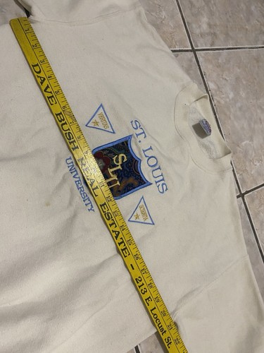 Crable Sportswear 90s Saint Louis University Heavyweight Crewneck Medium USA - Picture 7 of 9