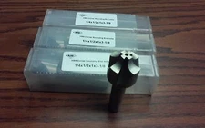 3 pcs M2-HSS 4 flute 1/4R x1/2 Corner Rounding End Mills #1011-CNR14-12-New