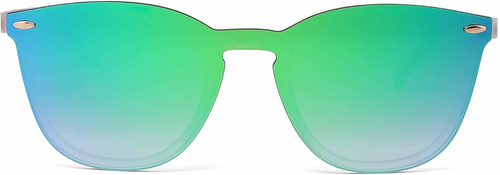 Trendy Rimless Mirrored Sunglasses, Reflective Sun Glasses for Men and Women - Picture 7 of 21