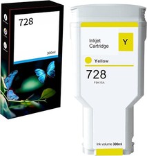 Yellow 300ml 728 compatible F9K15A ink cartridge for hp Designjet T730 T830
