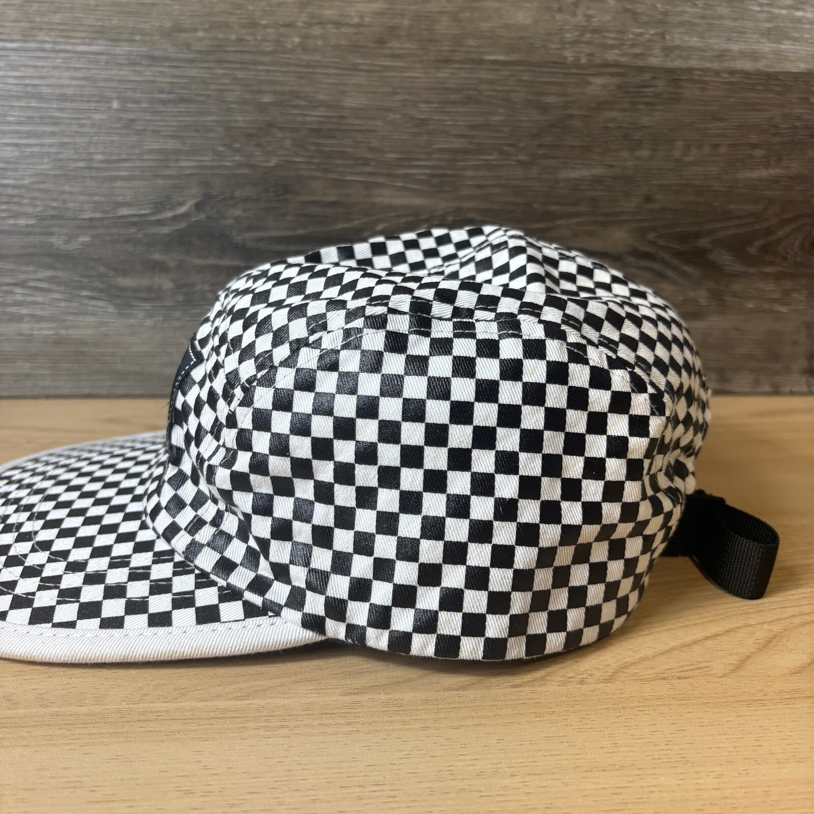Atari Hat Cap Strap Back Black White Panel Checke… - image 5
