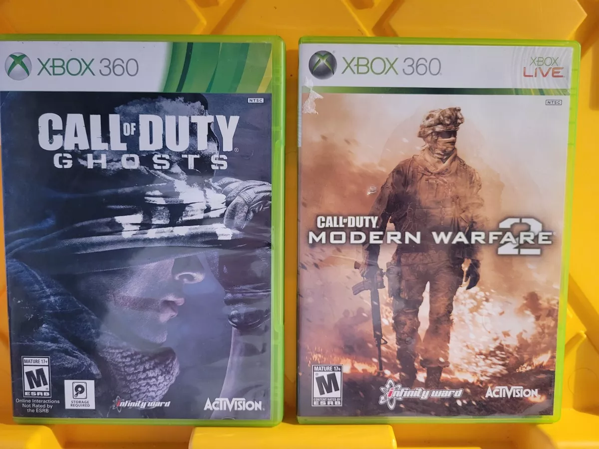 Call of Duty: Modern Warfare 2 & COD: Ghosts (Xbox 360 Video Game Lot)