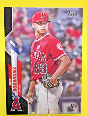 2020 TOPPS SERIES 2 #678 JOSE RODRIGUEZ BLACK PARALLEL LA ANGELS ROOKIE 03/69