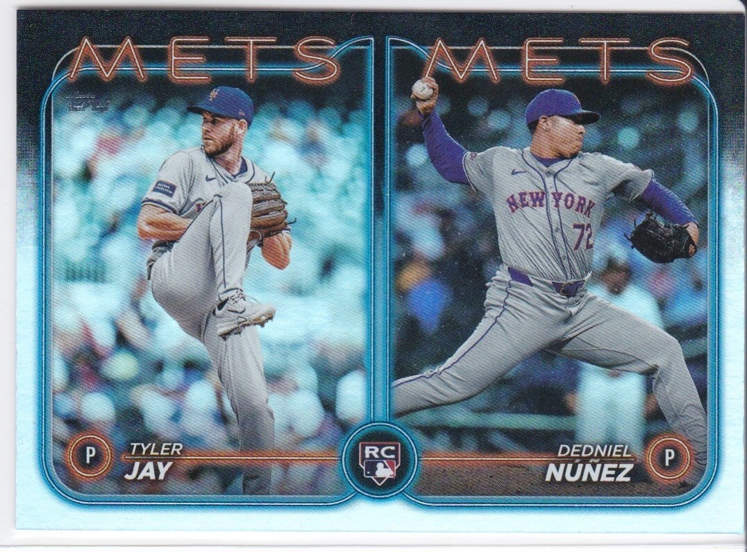 2024 Topps Update Series Rookie Combo Rainbow Foil US82 Tyler Jay Dedniel Nunez