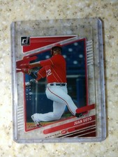 Juan Soto 2021 Panini /100 Red Chronicles Clearly Donruss NATIONALS #5