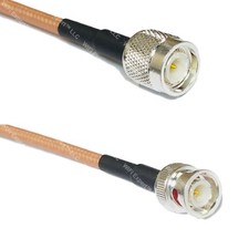 RG142 Silver TNC MALE to BNC MALE Coax RF Cable USA Lot