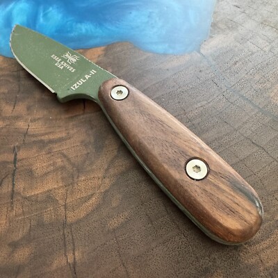 Walnut handles scales for ESEE Izula II (Izula 2) knife (no lanyard hole)