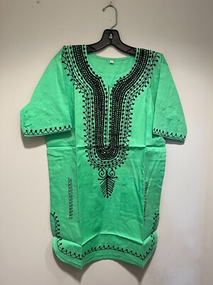 African clothing for men-Dashiki m-5X Lime Green | eBay