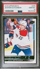 2018 Young Guns Upper Deck Jasperi Kotkaniemi #249 PSA 10