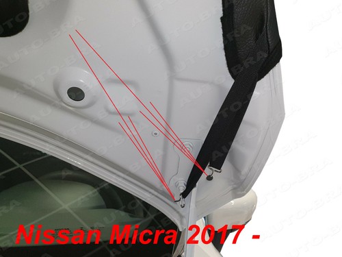 PROTECTOR DEL CAPO BRA compatible con Nissan Micra desde 2017 Hood Car Bra - Imagen 5 de 6