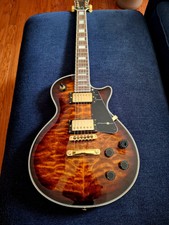 Sx Tiger Eye Flame Guitar - Mint