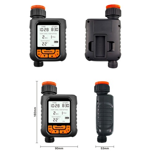 Outdoor Sprinkler Timer with Rain Sensor & Large LCD for Garden Hose - Picture 6 of 10