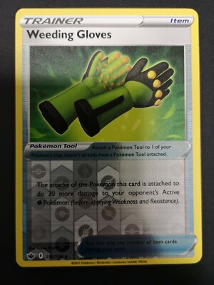 Pokemon Karte Weeding Gloves CRE 155 / 198 Reverse Holo Chilling Reign