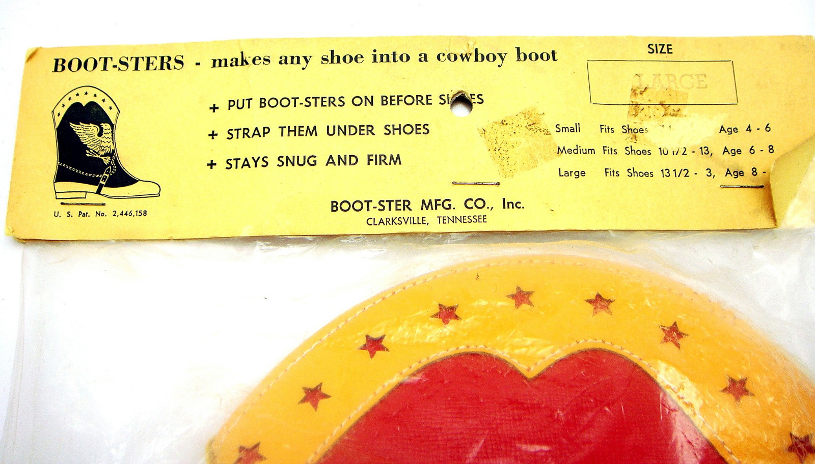 Vintage Boot Sters Cowboy Boot Shoe Chaps Covers Large Gem