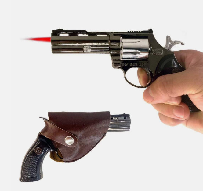 NEW Windproof Plasma Lighter Gun with 10pcs Cigarette Refillable lighter