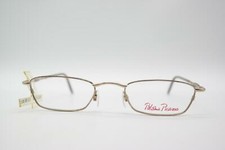 Vintage Paloma Picasso 8371 Gold Brown Square Glasses Frame NOS
