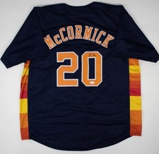 CHAS McCORMICK Signed Houston Astros Custom XL Jersey (JSA Basic COA)