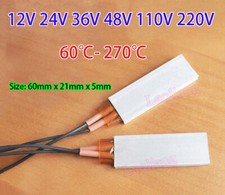 PTC Heater Plate 12V~220V Constant Temperature Element Thermostat Heating Tablet