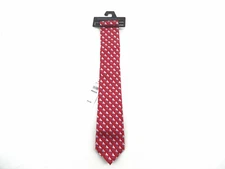 NWT AUTHENTIC Banana Republic Red Sailboat Print 100% Silk Tie Necktie