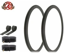 ALTA BICYCLE WIRE BEAD TIRES 26 x 1-3/8 BLACK SLICK ROAD TOURING TREAD 6pc SET.