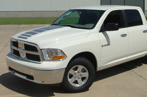 Dodge Ram Bonnet Stripes Graphics Any Year Any Model Decals - 第 1/2 張圖片