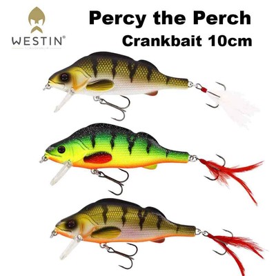 Westin Percy the Perch Crankbait 10cm 20g Hardlure Barsch Wobbler Farbe wählbar