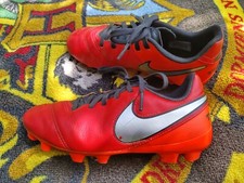 Nike Jr Tiempo Legend VI FG LEATHER Soccer Cleats Girls Boys Sz 3 Youth Kids