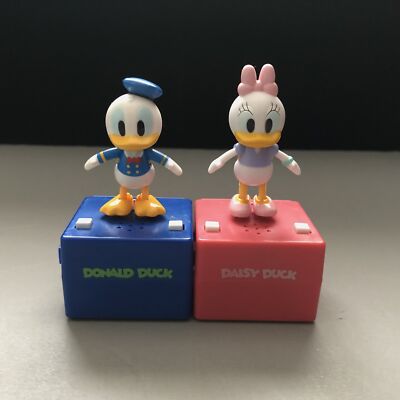 Pop'n Step 2Types Set Donald Daisy Duck with Box Taps Kawaii