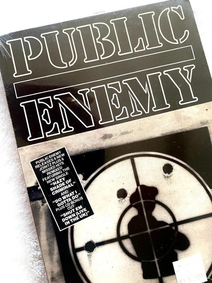 PUBLIC ENEMY SEALED LONGBOX CD GREATEST MISSES ALBUM PROMO HYPE STICKER DEF JAM - Image 2 of 4