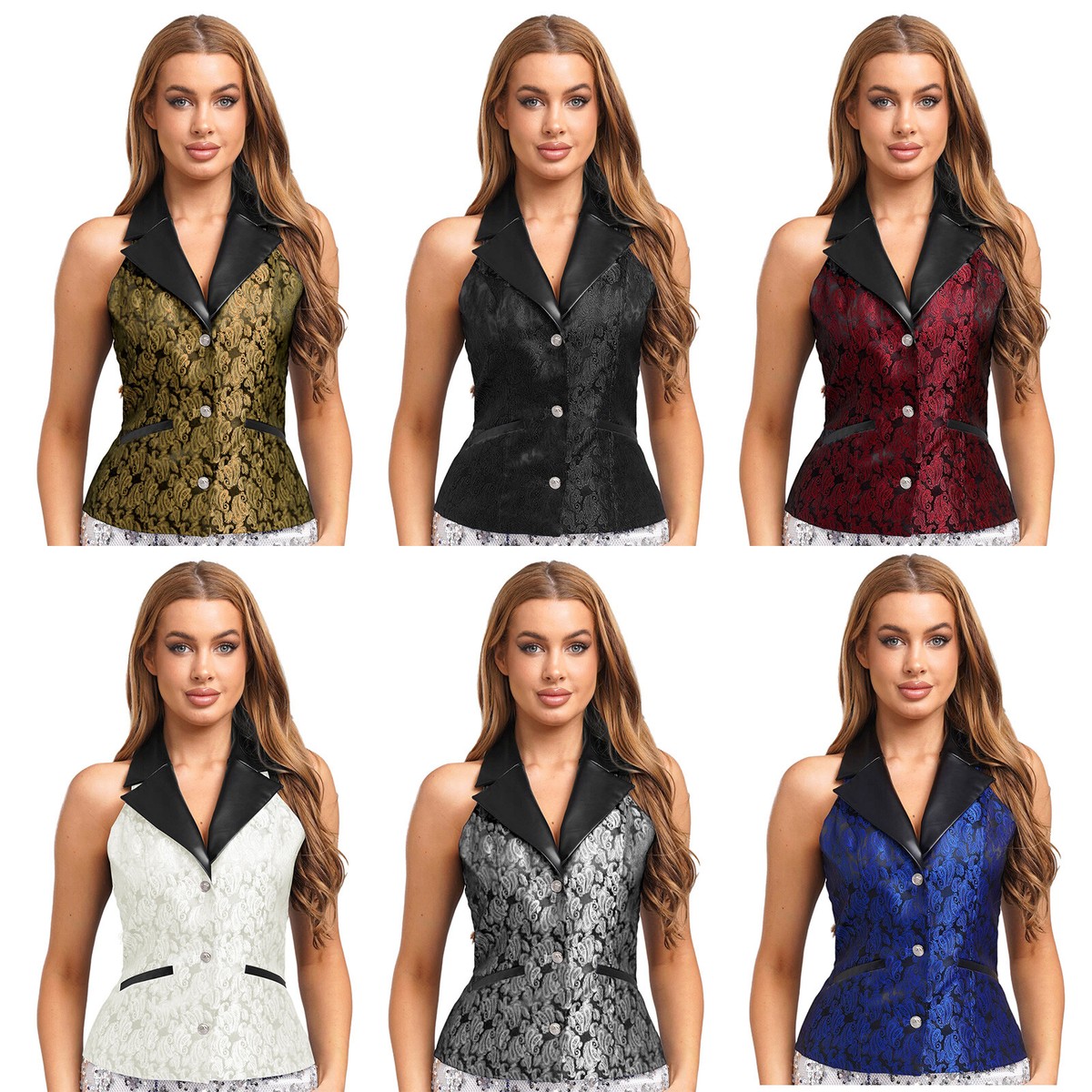Womens Waistcoat Rave Jacket V-neck Vest Weekend Soft Office Wear