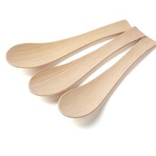 Bamboo Spoons 200 Count Disposable Spoons 5.51" Heavy Duty Heat Resistant Compos