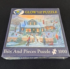 1000 Pc. Puzzle. New & Sealed Glow in The Dark Bits and Pieces Christmas 