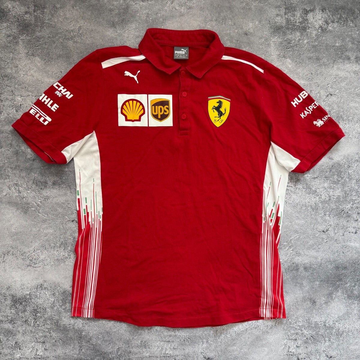 RARE Puma Ferrari Polo Shirt F-1 team Raikkonen 2018 NOT FOR SALE