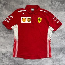 RARE Puma Ferrari Polo Shirt F-1 team Raikkonen 2018 Size: Large