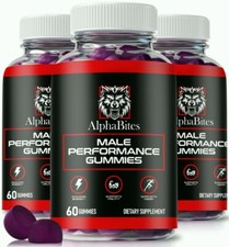 Alpha Bites Gummies For Men, AlphaBites ED Gummies Male BIGD - 3 Pack