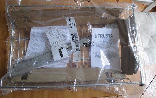 Ikea - " Utrusta " - Drahtkorb zum ausziehen für 40 cm Küchenunterschrank