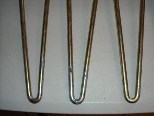 Vintage Hairpin Legs Mid Century Modern Metal Furniture Legs 12" ORIGINAL BOX - Picture 5 of 13